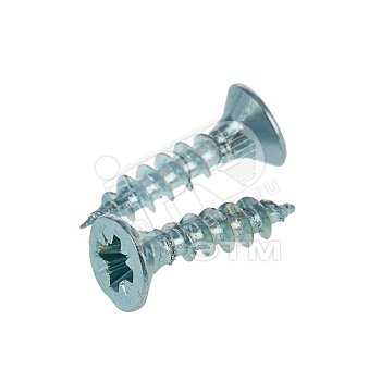 Изображение товара Шуруп универсальный 3х30 потайная головка, остроконечный, оцинкованный (25шт) - пакет (упак)
