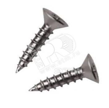 Изображение товара Шуруп универсальный 3х35 потайная головка, остроконечный, оцинкованный (22шт) - пакет (упак)