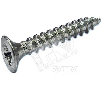 Изображение товара Шуруп универсальный 4х50 потайная головка, остроконечный, оцинкованный (13шт) - пакет (упак)
