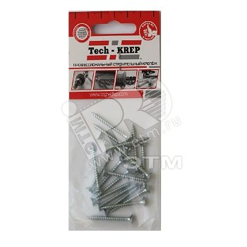 Изображение товара Шуруп универсальный 5х35 потайная головка, остроконечный, оцинкованный (11шт) - пакет (упак)
