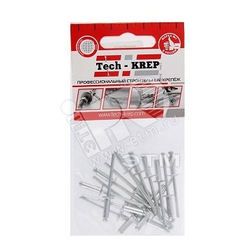 Изображение товара Заклепка вытяжная 4.0х12 (18шт) (упак)