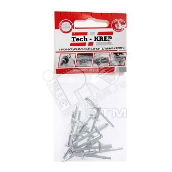 Изображение товара Заклепка вытяжная 4.8х10 (14шт) (упак)