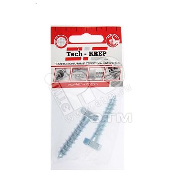 Изображение товара Шуруп DIN571 10х50 сантехнический, шестигранная головка (2шт) - пакет (упак)