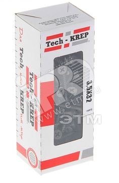 Саморез гипсокартон/металл 3,5х32 черный (200шт) - коробка 102699 Tech-KREP