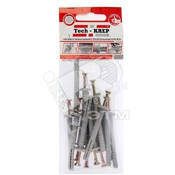 Изображение товара Дюбель-гвоздь 6х60 грибовидный бортик, полипропилен (14шт) (упак)