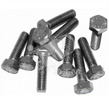 Изображение товара Болт DIN933 М10х30 шестигранная голова полная резьба оцинкованный (10 шт) (упак)