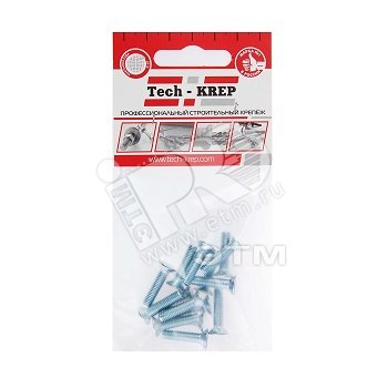 Винт DIN965 М5х20 потайная головка оцинкованный (15 шт)