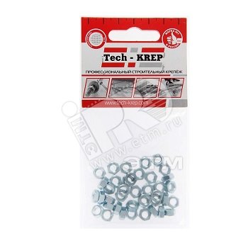 Изображение товара Гайка DIN934 М5 шестигранная оцинкованная (40 шт) (упак)