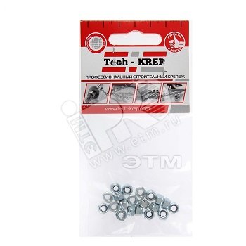 Изображение товара Гайка DIN985 М4 самоконтрящаяся оцинкованная (20 шт) (упак)