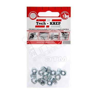 Изображение товара Гайка DIN985 М6 самоконтрящаяся оцинкованная (16 шт) (упак)