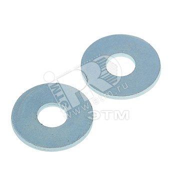 Изображение товара Увеличенная шайба DIN 9021 М12 из оцинкованной стали, упаковка 8 шт