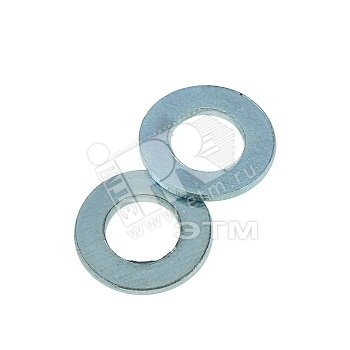 Изображение товара Шайба DIN125 М5 плоская оцинкованная (50 шт) (упак)