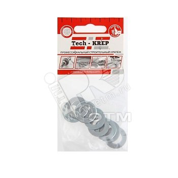 Изображение товара Шайба DIN125 М12 плоская оцинкованная (8 шт) (упак)