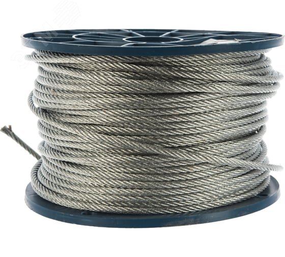 Изображение товара Трос для растяжки DIN 3055 10 мм 1000 м стальной оцинкованный Tech-KREP