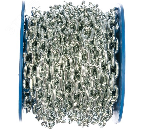 Изображение товара Цепь DIN766 6мм короткозвенная оцинкованная 18м от Tech-KREP Изображение товара Цепь DIN766 6мм короткозвенная оцинкованная 18м от Tech-KREP