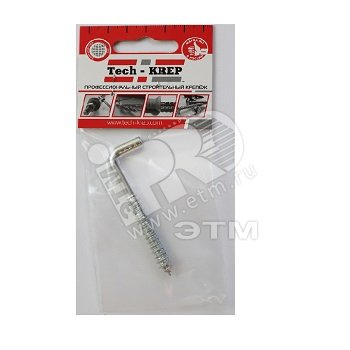 Изображение товара Шуруп 8х85 Г-образный крюк (1шт) - пакет (упак)