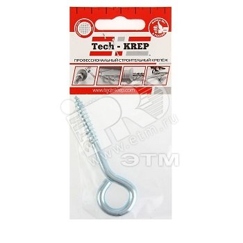 Изображение товара Шуруп-кольцо 6х60 (1шт) - пакет (упак)