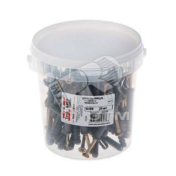 Изображение товара Дюбель-гвоздь 8х60 потайной бортик из полипропилена и стали