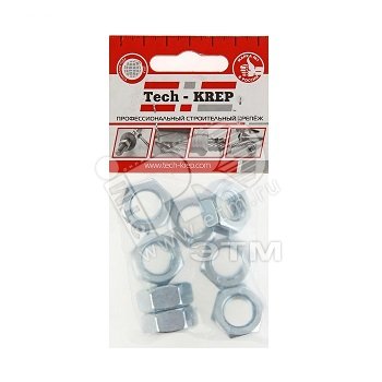 Изображение товара Гайка DIN934 М14 шестигранная оцинкованная - 8 шт в упаковке