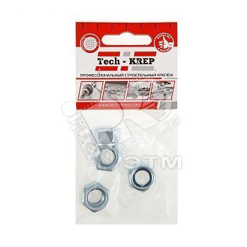 Изображение товара Гайка DIN985 М12 самоконтрящаяся оцинкованная (4 шт) в упаковке