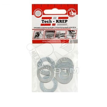 Изображение товара Шайба DIN 125 М14 плоская оцинкованная 8 шт упаковка