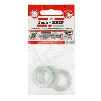 Изображение товара Шайба DIN125 М18 плоская оцинкованная (4 шт) (упак)