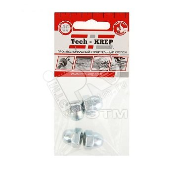 Изображение товара Гайка колпачковая DIN1587 М10 4 шт оцинкованная для резьбовых соединений