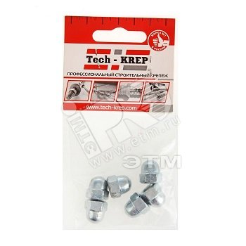 Изображение товара Гайка колпачковая DIN1587 М8 цинк 6 шт - надежный крепеж для резьбовых соединений