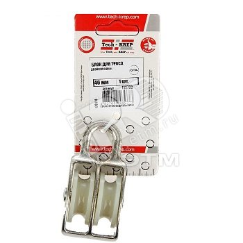 Изображение товара Двойной нейлоновый шкив 40мм для блока троса Tech-KREP