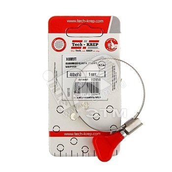 Изображение товара Обжимной хомут из нержавеющей стали 40-60 мм Tech-KREP для труб и шлангов