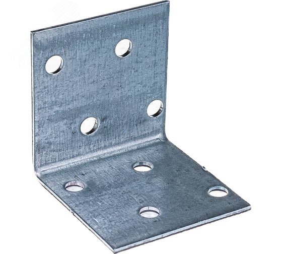 Изображение товара Уголок крепежный равносторонний 40х40х40х2 мм оцинкованный (шт)