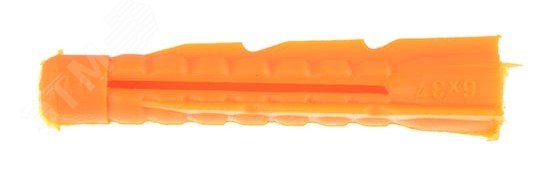 Изображение товара Дюбель универсальный 6х37 полипропилен 100 шт для полнотелых и пустотелых материалов