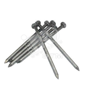 Изображение товара Гвоздь ершенный 40мм оцинкованный очередность упаковка 250г российский производитель