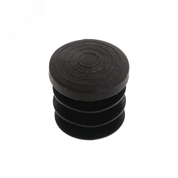 Изображение товара Заглушка наружная для трубы D25мм, черн.пластик, (1 шт) - пакет Tech-Krep (упак)