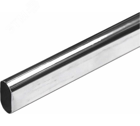 Изображение товара Труба овальная 30х15x2000 мм хром накладная - высококачественный металл