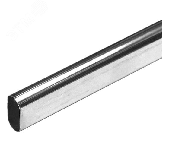 Изображение товара Труба овальная 30х15x3000 мм хром наклон упаковка