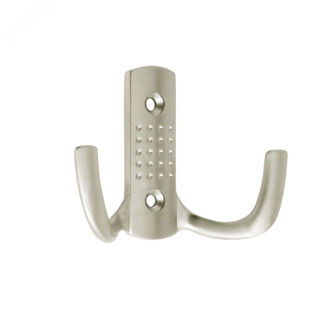 Изображение товара Крючок с перфорацией 2-х рожковый сатин Tech-Krep 1 шт