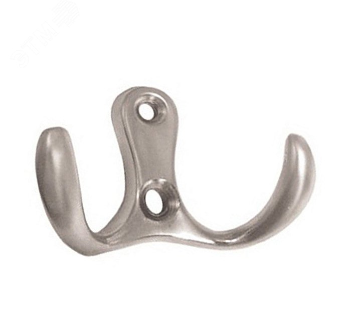 Изображение товара 2-х рожковый крючок из стали с сатиновым покрытием Tech-KREP