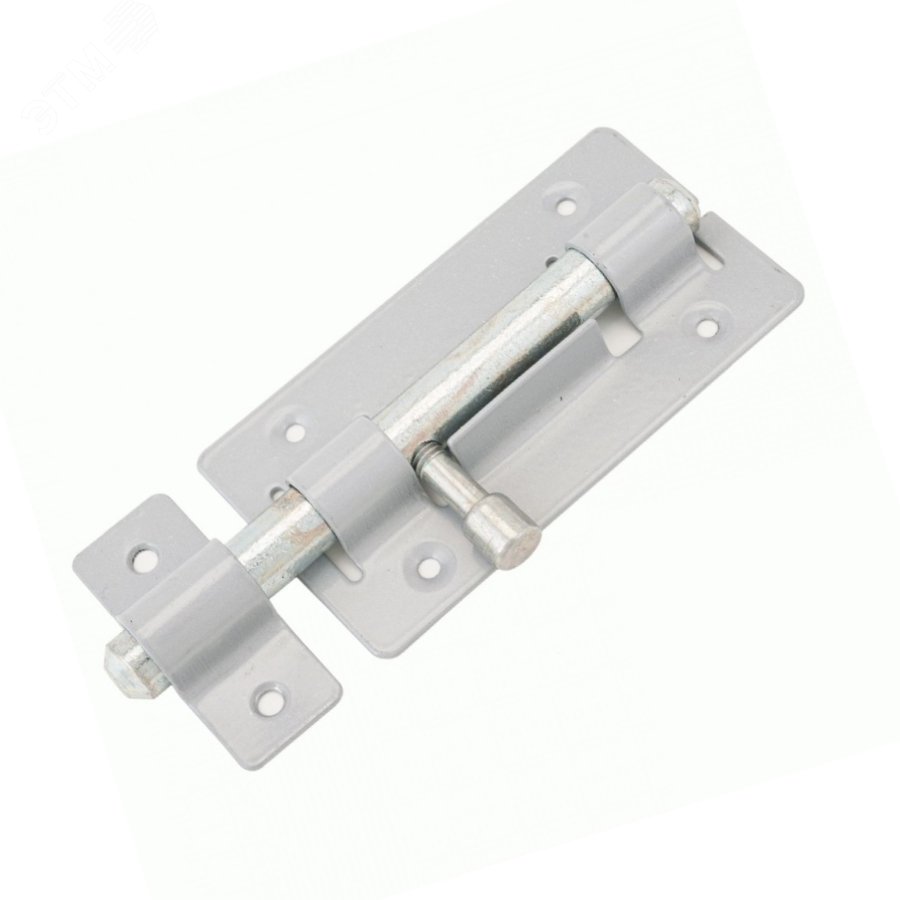 Изображение товара Задвижка накладная ЗТ-2-85 85х59 круглый ригель (D12мм, L115мм) оцинк. (1 шт) - пакет Tech-Krep (упак)