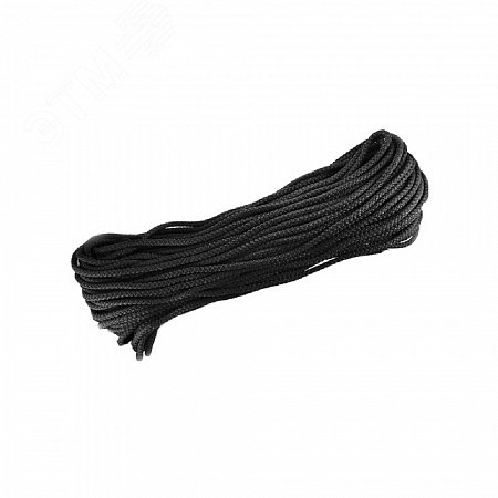 Шнур плетеный ПЭ 3.5 мм. 16-пряд. черный. 30 м 140354 Tech-KREP