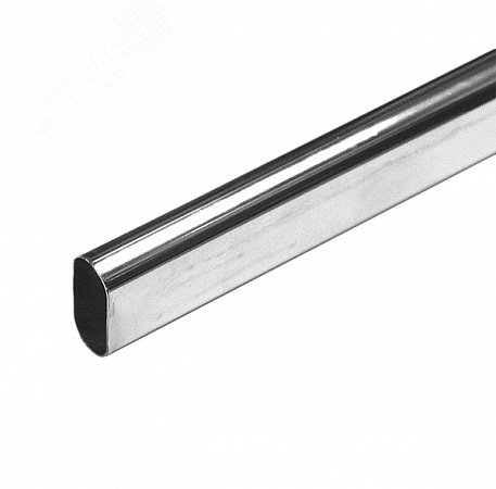 Изображение товара Труба овальная 30х15x1000 мм. хром. 0.8 мм - накл. (упак)