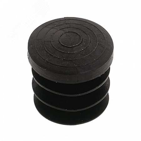 Изображение товара Заглушка внутренняя для трубы D25мм. черн.пластик. (1 шт) - пакет Tech-Krep (упак)