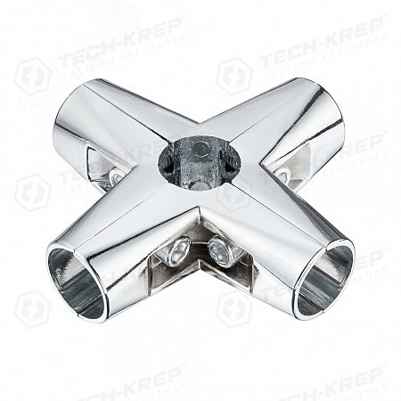 Изображение товара Соединитель 5-ти труб хром (1 шт) - пакет Tech-Krep (упак)