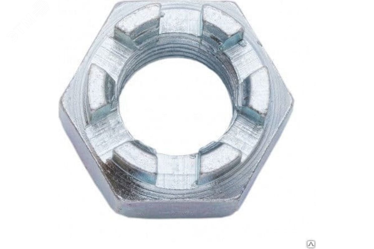 Изображение товара Гайка DIN937 М10 корончатая низкая нержавеющая сталь А2(1 шт) (упак)