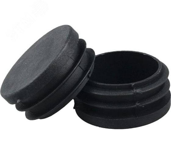 Изображение товара Заглушка внутренняя для трубы D25мм. черн.пластик. (4 шт) - пакет Tech-Krep (упак)