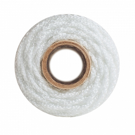Шнур вязаный ПП 4 мм с серд. универс. белый. 50 м