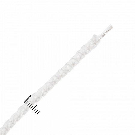 Шнур полипропилен вязаный с сердечником 6,0мм белый (20м)