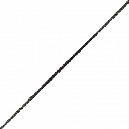 Шнур вязаный ПП 6 мм с серд., универс., черный, 20 м