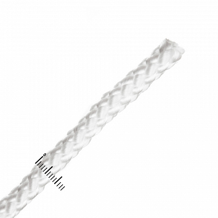 Шнур плетеный ПП 8 мм эргономичный. 16-пряд. белый. 10 м
