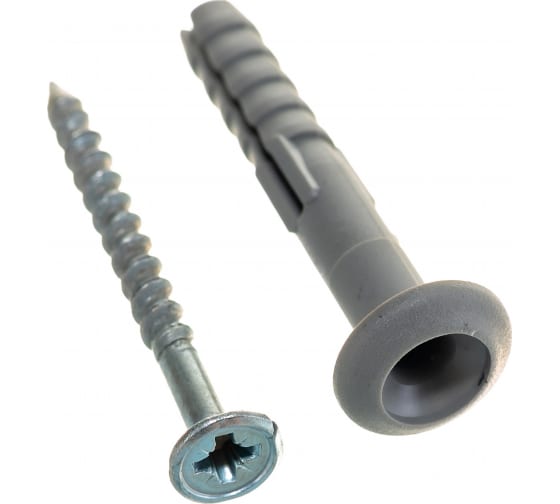 Дюбель-гвоздь 6х40 грибовидный бортик, полипропилен (50шт)